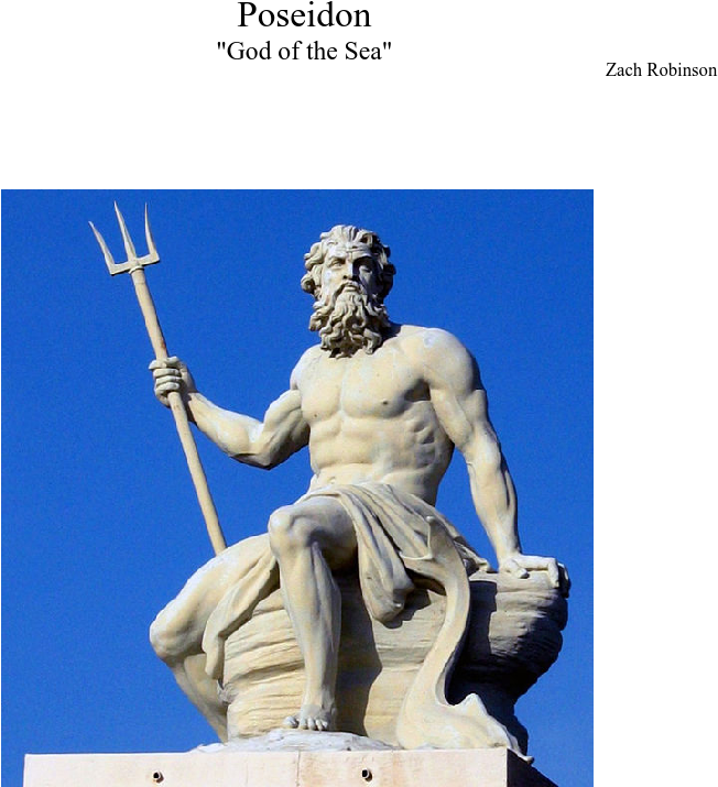 Print - Poseidon Throne In Mount Olympus (831x1386), Png Download