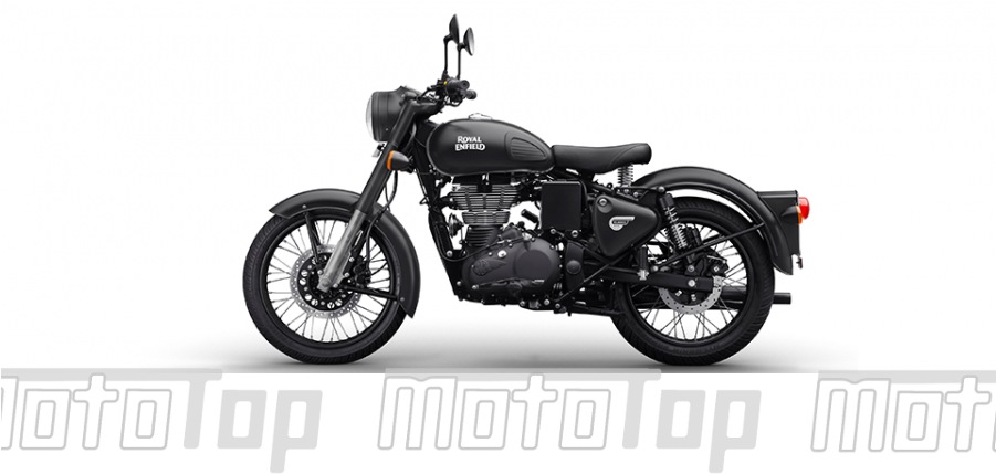 Royal Enfield Classic 500 Black Efi Euro 4/abs - Gun Metal Grey Royal Enfield (900x900), Png Download