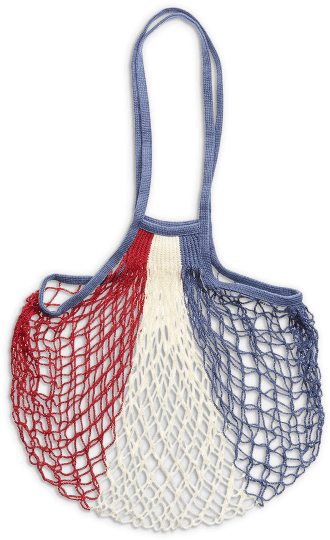 Tricolor Mesh Shopping Bag - Shoulder Bag (600x600), Png Download