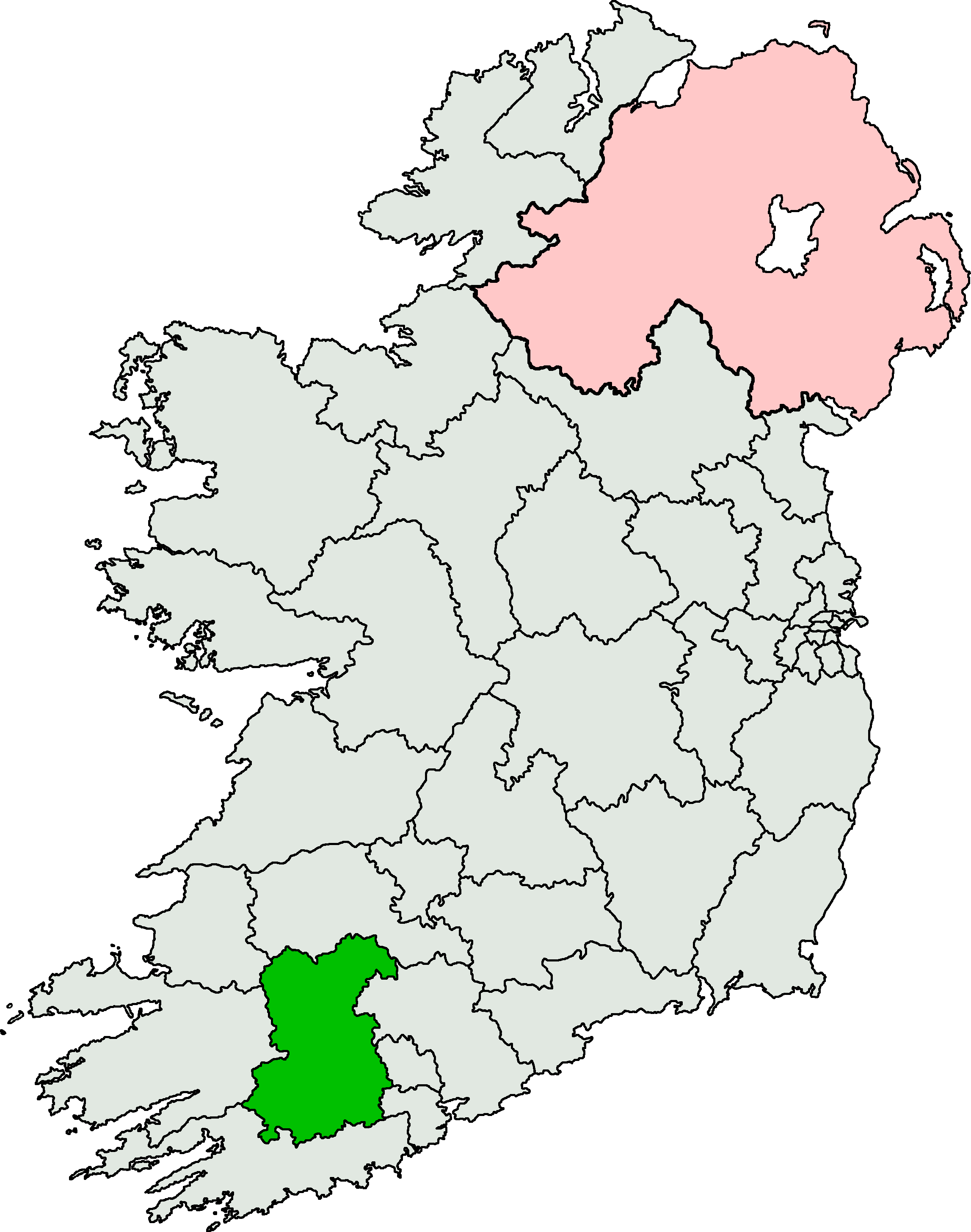 Cork North West - Cork South West (2294x2910), Png Download