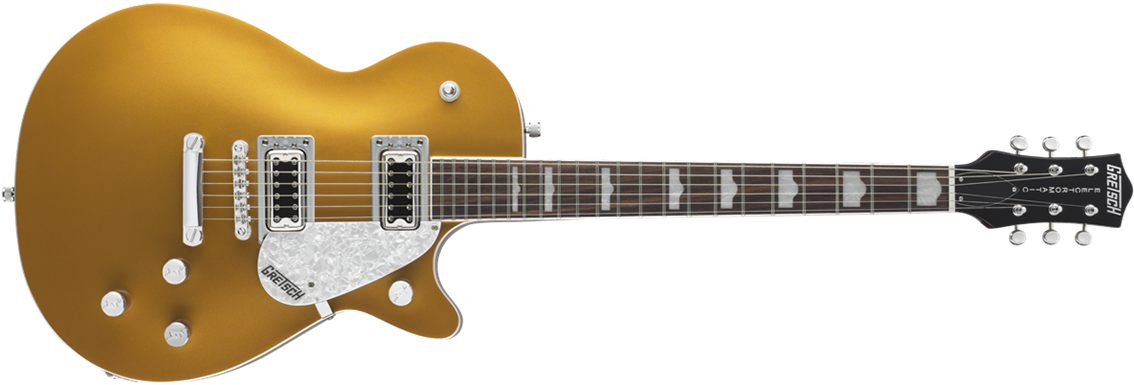 Gretsch G5438 Electromatic Pro Jet Electric Guitar - Gretsch Pro Jet Gold (1186x386), Png Download