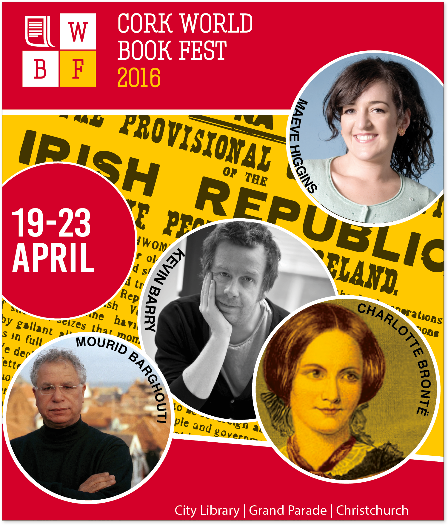 Cork World Book Fest - Charlotte Bronte (2500x2500), Png Download