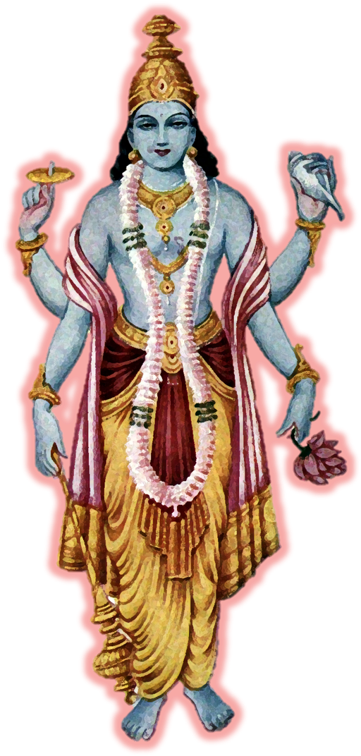 Shri Bhagwan Vishnu Arrti - Vishnu Attributes (590x1171), Png Download