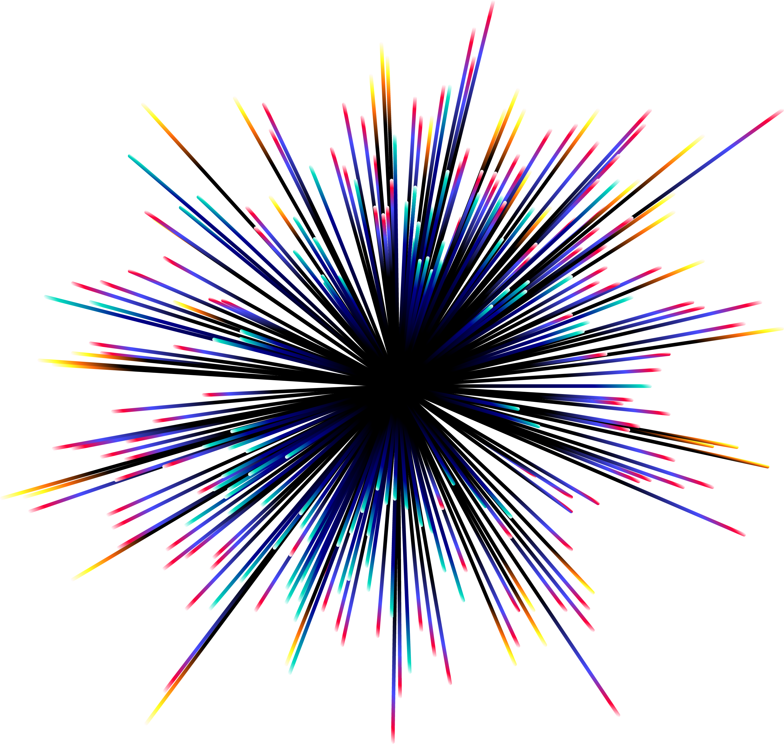 Graphic Colorful Pattern Effect Elements Design Light - Colorful Light Rays Png (3001x2849), Png Download