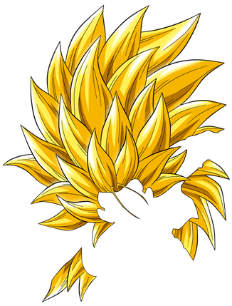Transparent Super Saiyan Hair - Trunks Super Saiyajin 3 (600x600), Png Download