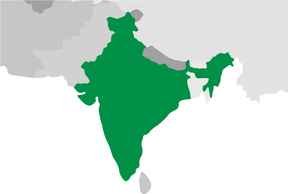 Vellore - Black Colour India Map (1139x823), Png Download