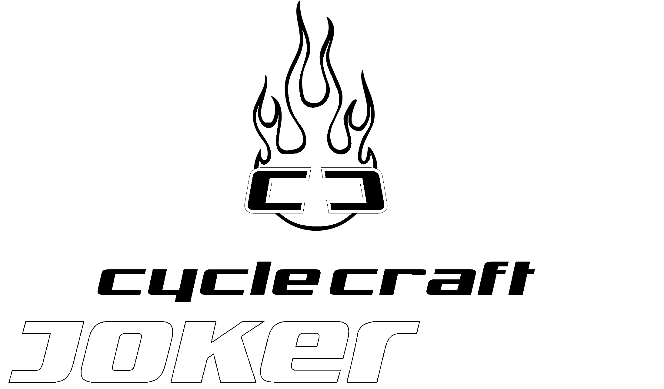 Cyclecraft Joker Logo Black And White - Calligraphy (2400x2400), Png Download