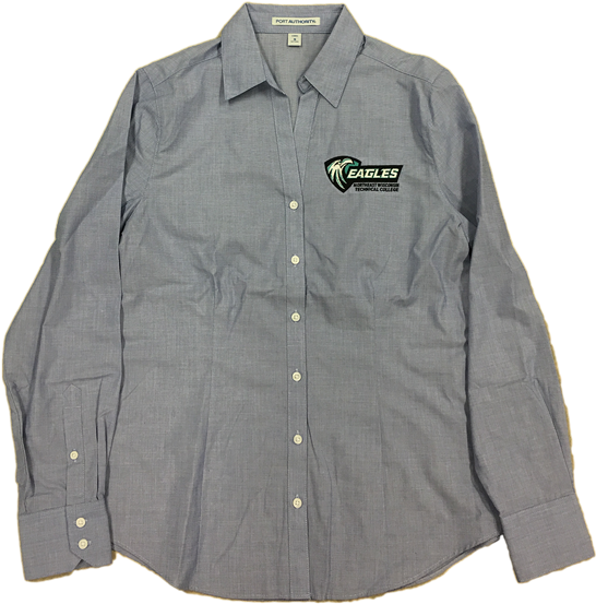 Eagles Dress Shirt Women - Button (600x635), Png Download
