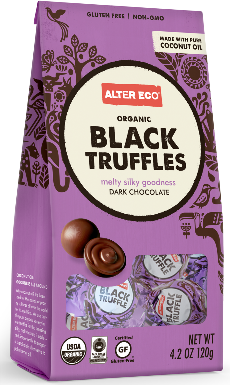 Black Truffles, 120g - Alter Eco Truffles (760x1249), Png Download