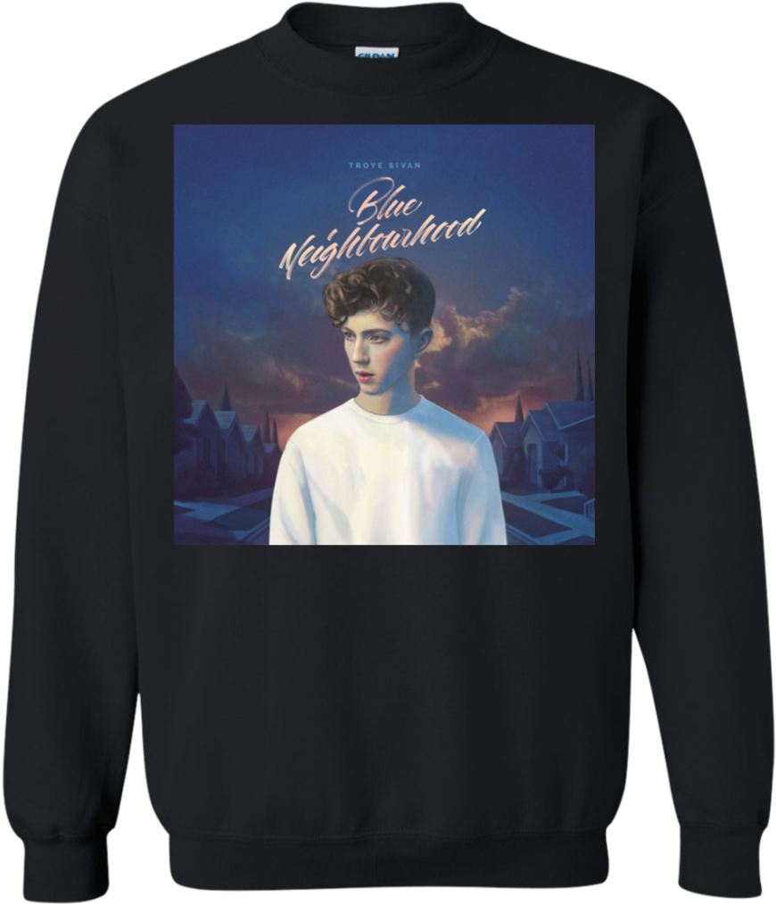Blue Neighborhood Troye Sivan Shirt Cool Graphic Art - All Troye Sivan Albums (1024x1024), Png Download