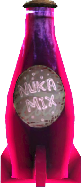 Nuka-love - Glass Bottle (610x665), Png Download