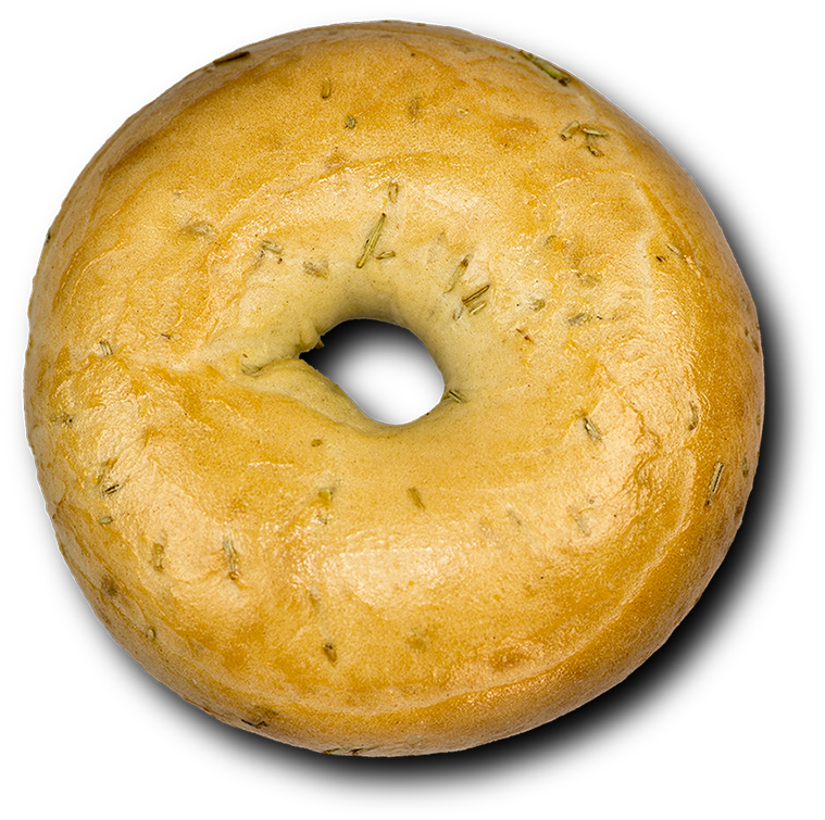 Bagel-rosemary - Bagel (800x772), Png Download