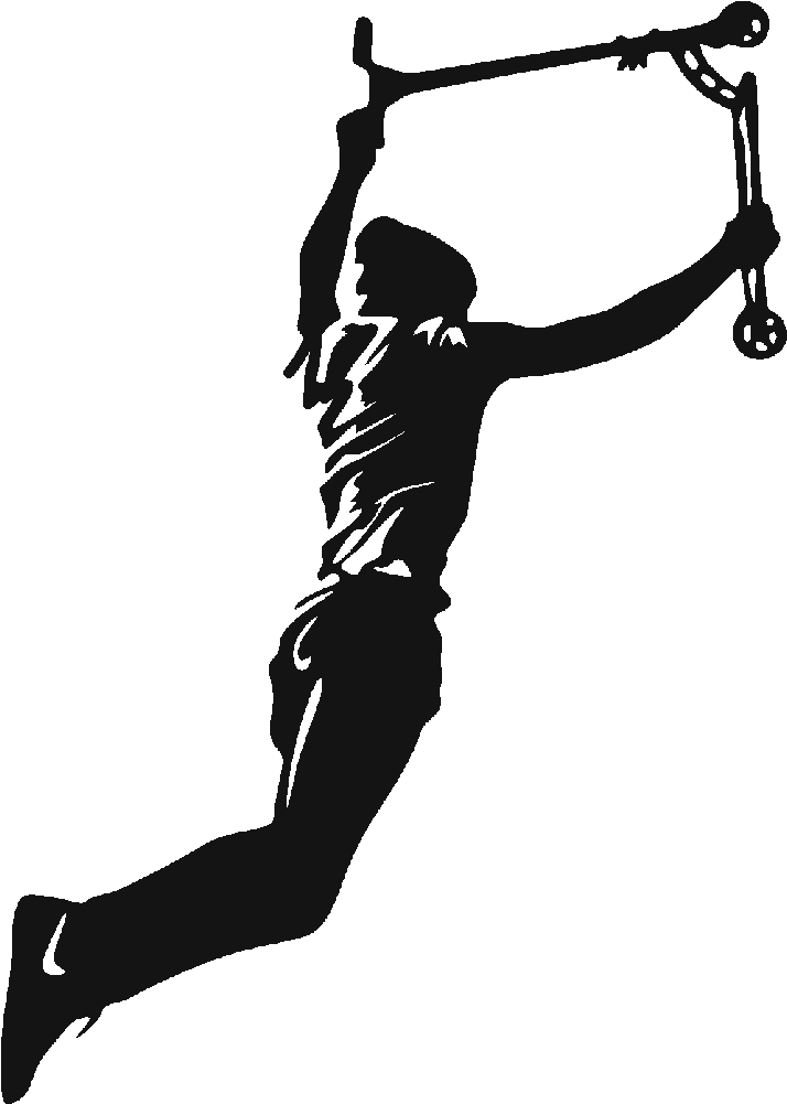 Scooter Clipart Trick Scooter - Scooter Freestyle Png (1000x1000), Png Download