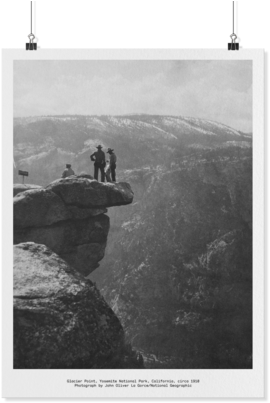Yosemite Glacier Point National Geographic Poster - Enduring Vision: A History Of The American People [book] (480x480), Png Download