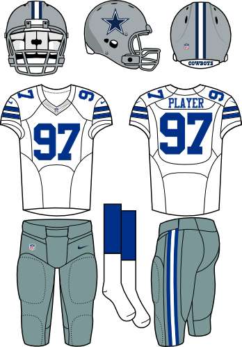 Dallas Cowboys - Uniforme De Seattle Seahawks (348x500), Png Download