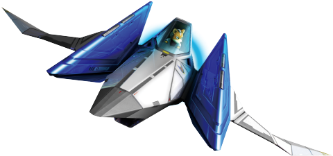 Fox In His Arwing, From Star Fox 64 3d Follow Thevideogameartarchive - Star Fox 64 3d - Nintendo Eshop Code (500x500), Png Download