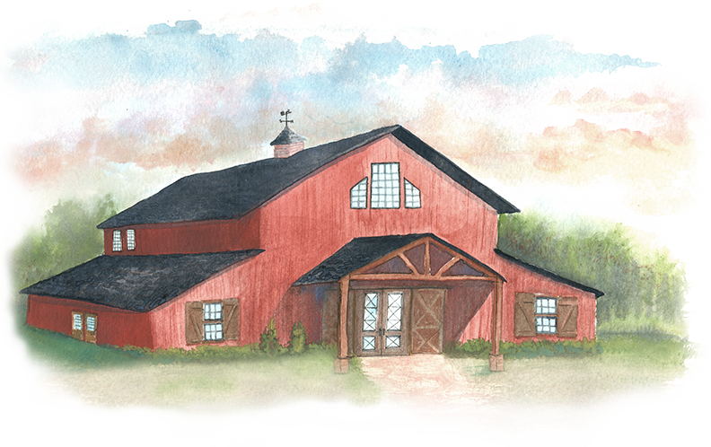 Barn 0000 Barn Watercolor (792x498), Png Download