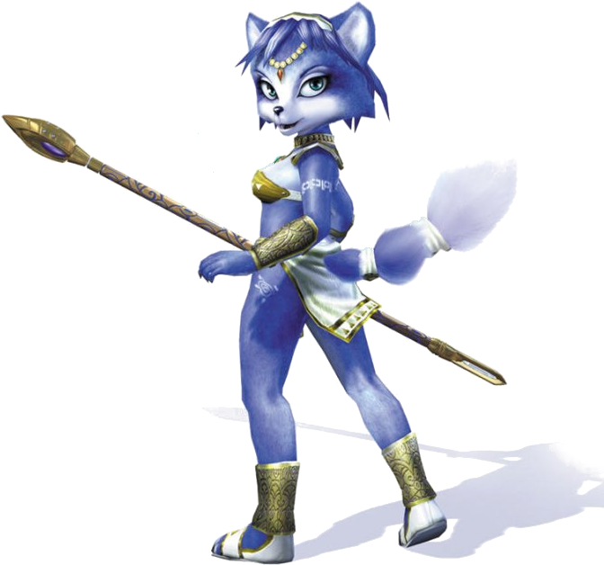 Wielding Her Staff, Krystal Could Easily Replace Wolf - Krystal Star Fox Adventure (685x685), Png Download