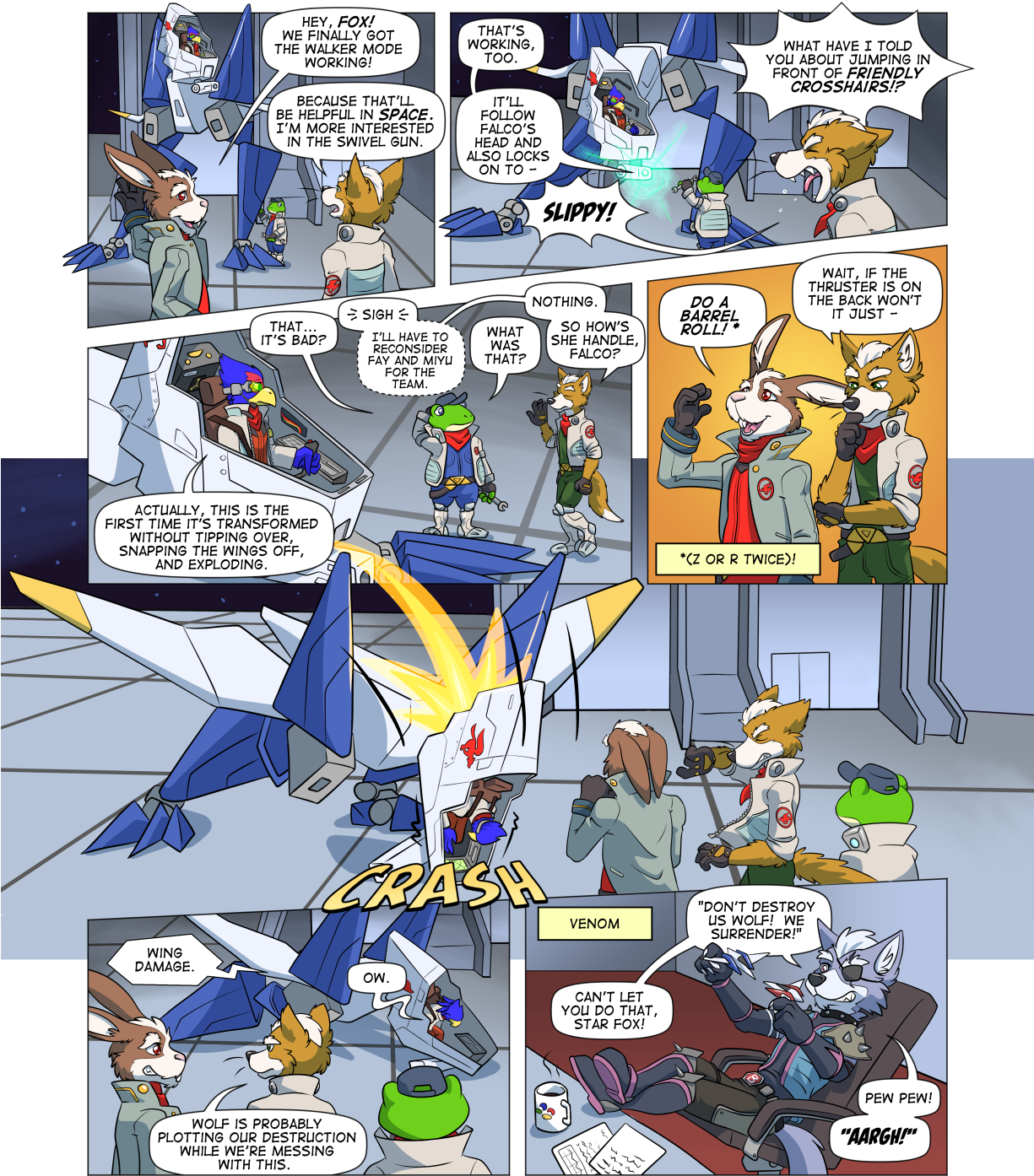 Hey, Fox Working Because That'l We Finally Got The - Star Fox 2 Star Wolf (1224x1584), Png Download
