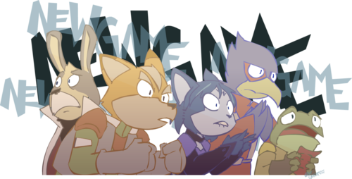 Starfox Wallpaper Titled More Star Fox Art - Fox Star Fox Art (500x254), Png Download