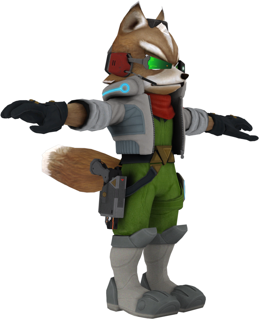 Star Fox Zero Falco - Star Fox Zero Model Rip (1920x1080), Png Download
