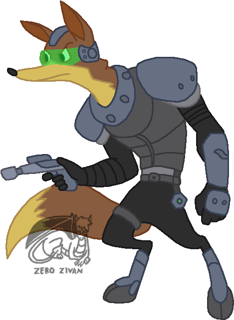 Inverted Gaming - Star Fox - Cartoon (528x704), Png Download