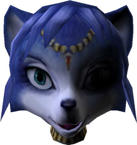 Download Zip Archive - Star Fox Krystal Head (750x650), Png Download