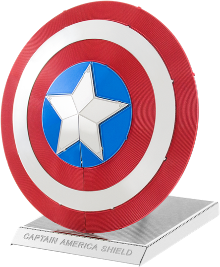 Metal Earth Marvel - Escudo Del Capitan América (518x600), Png Download