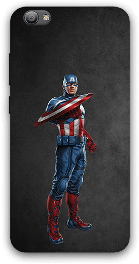 Captain America Vivo V5 Mobile Case - Captain America (600x600), Png Download