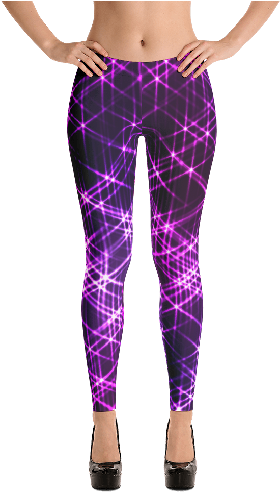 Luniluni Neon Lights Leggings - Imagineavalon Christmas Leggings, Christmas Clothing, (1000x1000), Png Download