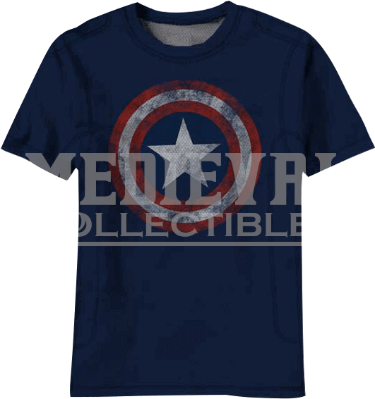 Faded Captain America Logo Kids T-shirt - T-shirt (565x565), Png Download