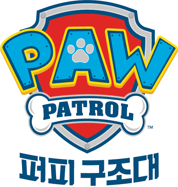 퍼피 구조대 Logo Paw Patrol Korean - Logo Paw Patrol Png (456x479), Png Download