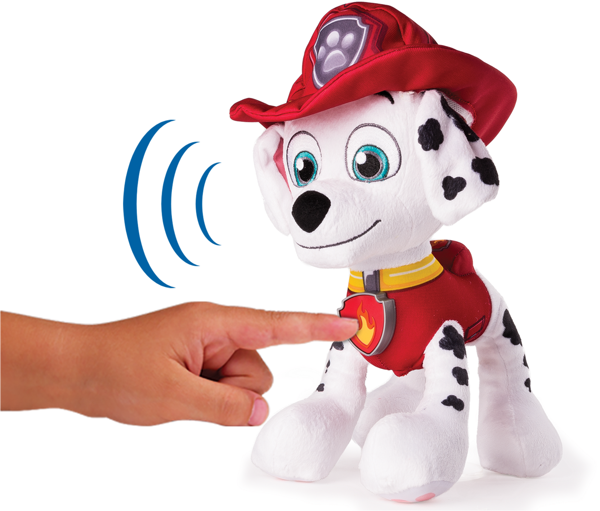 Paw Patrol Sprech Plüschfigur Marshall Paw Patrol Bei - Paw Patrol Deluxe Talking Marshall Plush [real Talking] (2000x2000), Png Download