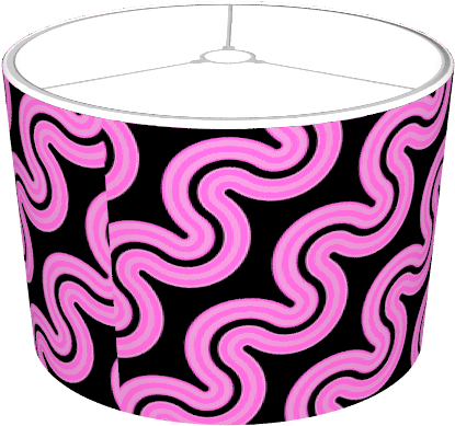 Pink Wavy Lines - Candle (674x516), Png Download