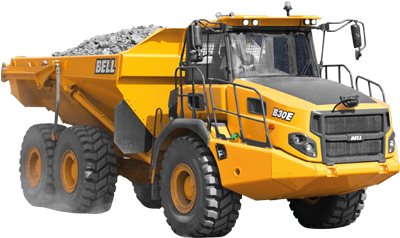 Bta E Series Articulated Trucks - Bell Trucks (399x309), Png Download