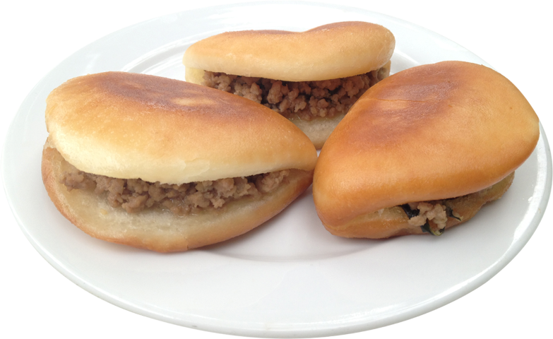 Chinese Sandwich Bun With Filling Small - Mince Bun (783x480), Png Download