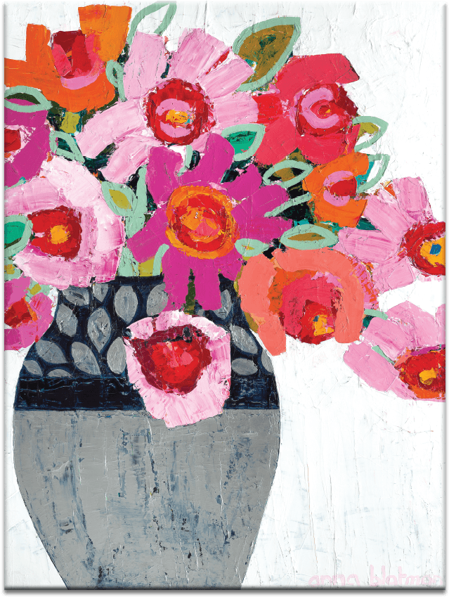 Fifi's Pot - Artist Lane Fifi S Pot By Anna Blatman Painting Print (900x900), Png Download