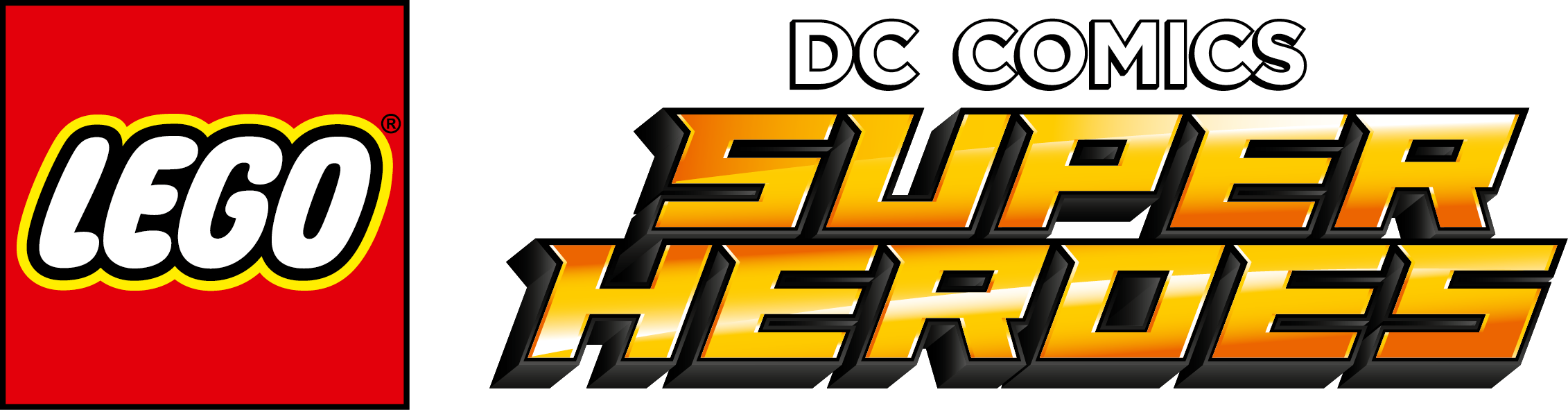 Lego Dc Comic Super Heroes Logo - Lego Dc Comics Super Heroes Build Your Own Adventure (2262x591), Png Download