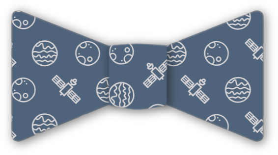 Space Orbit Bow Tie - Motif (600x600), Png Download
