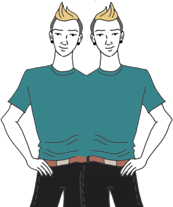 Siamese Twins - Conjoined Twins (450x450), Png Download