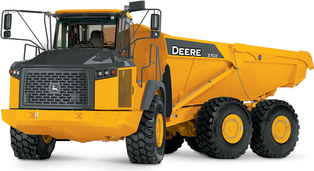 370e Articulated Dump Truck - John Deere 410e Dump Truck (642x462), Png Download