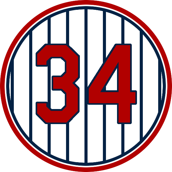 Minnesota Twins 34 - Kirby Puckett Retired Number (560x560), Png Download