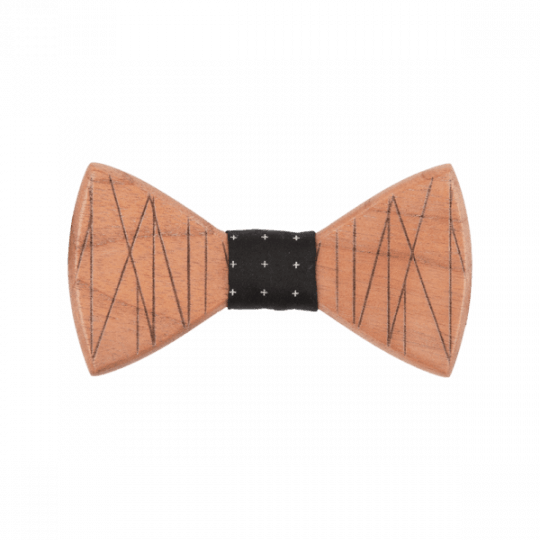 Criss Cross Wooden Bowtie - Plaid (540x540), Png Download