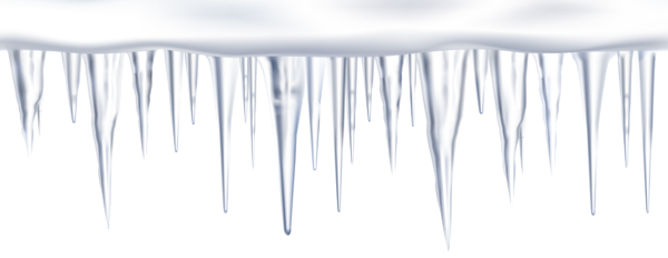 0, - Icicles Png (600x232), Png Download