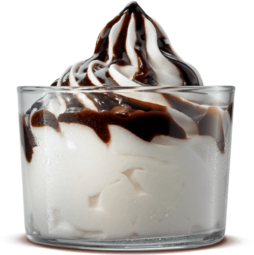 Bk® Chocolate Sundae - Mini Sundae Burger King (500x540), Png Download