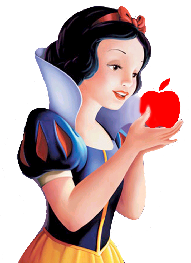 Beautiful Eating Fruit, Snow White Png - Snow White Disney (1600x1011), Png Download
