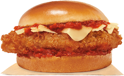 Chicken Parmesan Sandwich - Burger King Chicken Parmesan Sandwich Calories (500x540), Png Download