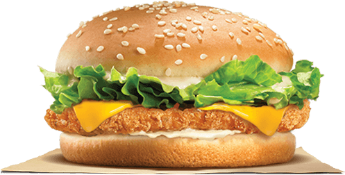 Delicious Breaded With Spice - Fiery Chicken Burger King (500x540), Png Download