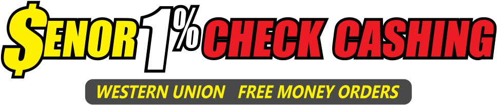 Western Union - Senor Check Cashing (1000x225), Png Download