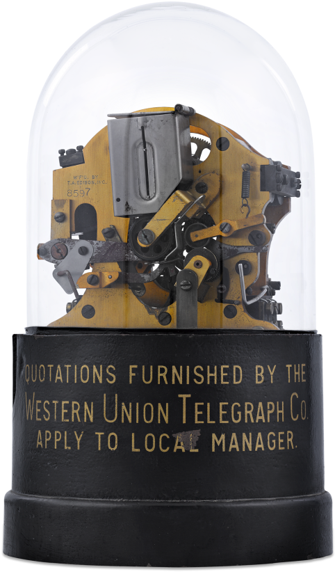 Western Union Self-winding Stock Ticker - Memorial (900x900), Png Download